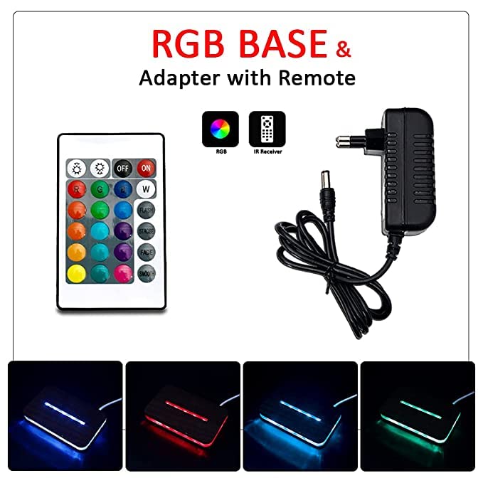 Dolphin Ring 3D Illusion Acrylic RGB Led Lamp with 16 Color Changing Light