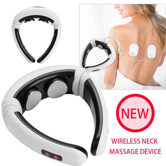 Neck Massager Portable Cordless Equipment Wireless Electric Vibrating